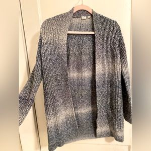 Gap • Open Cardigan Duster •Blue White Ombré Striped • XS